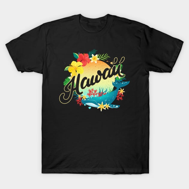 Hawaii Tropical T-Shirt by TeddyTees